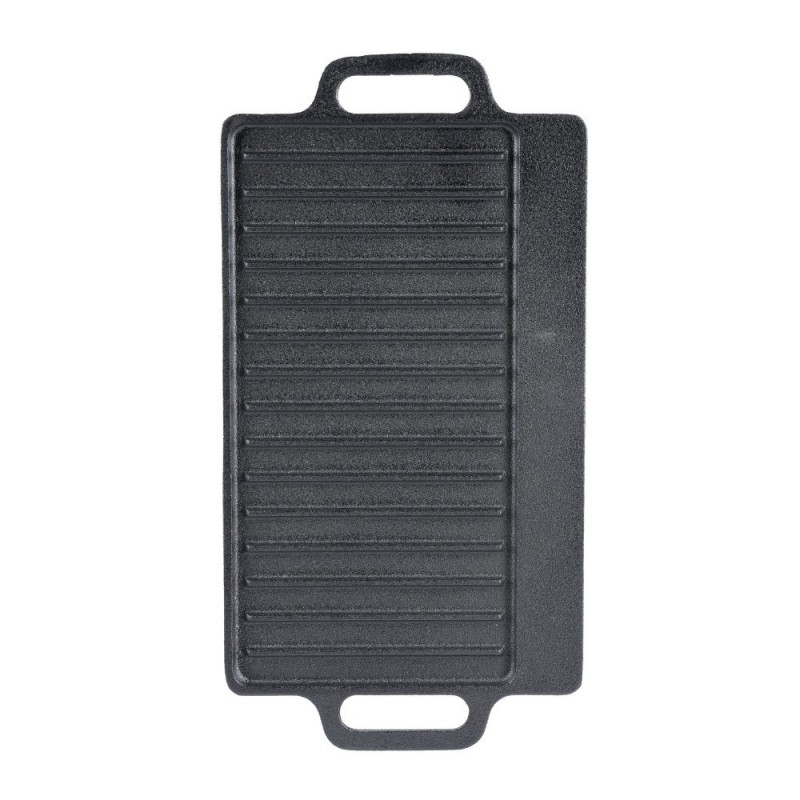 Kahepoolne malm grillplaat, 43x23 cm - 