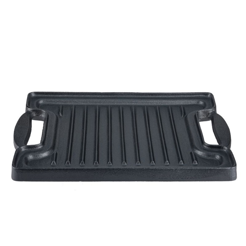 Kahepoolne malm grillplaat, 36x25 cm - 