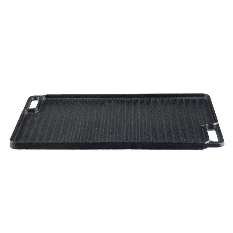 Kahepoolne malm grillplaat, 46x26 cm - Malmplaat