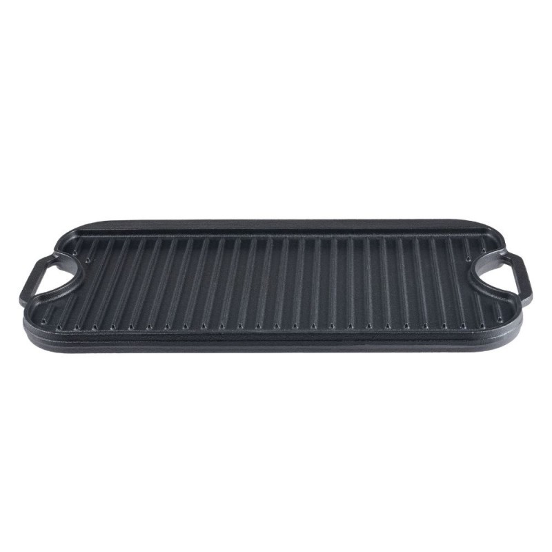 Kahepoolne malm grillplaat, 51x26 cm - 