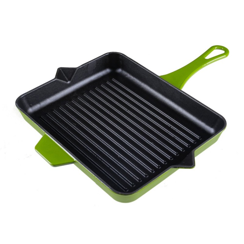 Emailitud malmist grillpann Hosse, Bamboo, 26x32cm - 