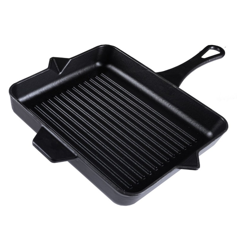 Emailitud malmist grillpann Hosse, Black Onyx, 26x32cm - 