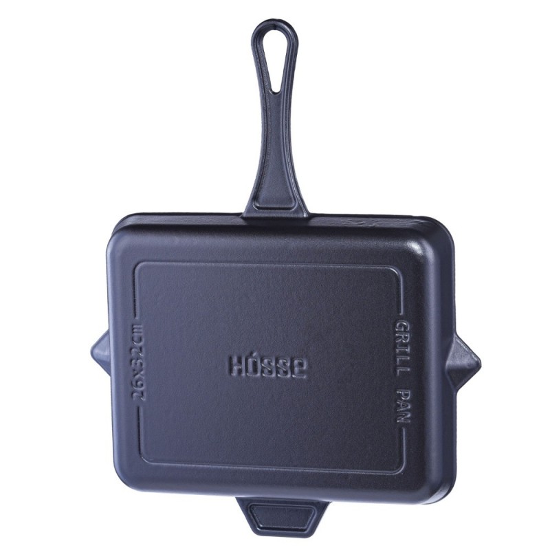 Emailitud malmist grillpann Hosse, Black Onyx, 26x32cm | Malmist grillpann Emailitud malmist grillpann Hosse, Black Onyx, 26x32cm | Malmist grillpann | Malmpann |