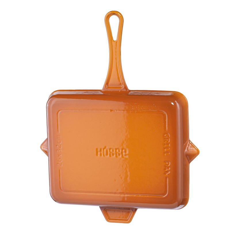 Emailitud malmist grillpann Hosse, Dijon, 26x32cm | Malmist grillpann Emailitud malmist grillpann Hosse, Dijon, 26x32cm | Malmist grillpann | Malmpann |