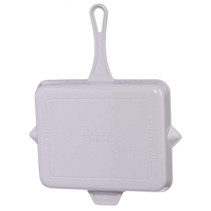 Emailitud malmist grillpann Hosse, Ivory, 26x32cm | Malmist grillpann Emailitud malmist grillpann Hosse, Ivory, 26x32cm | Malmist grillpann | Malmpann |