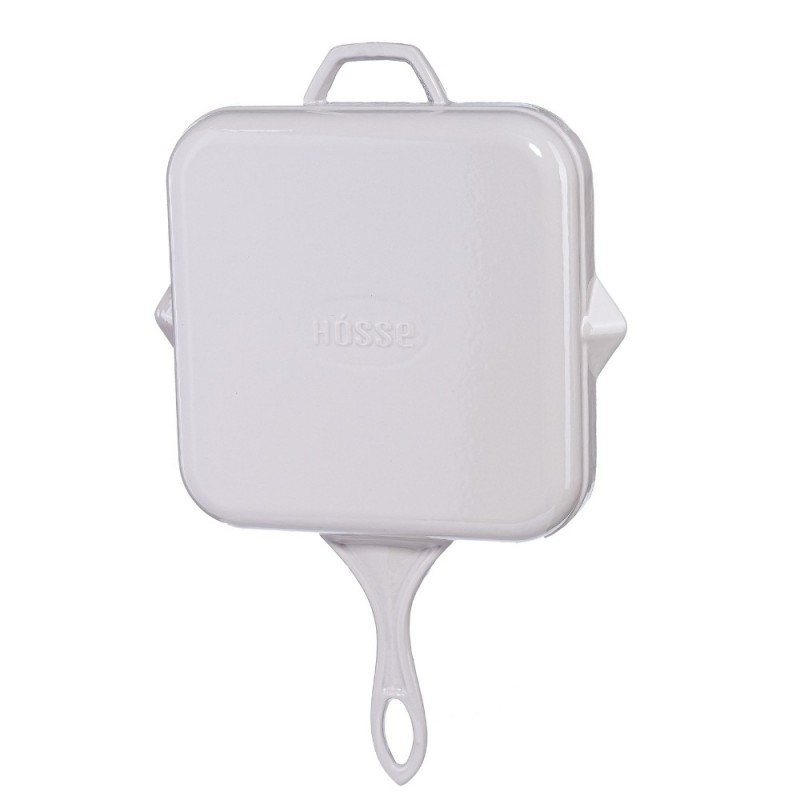 Emailitud malmist grillpann Hosse, Ivory, 28x28cm | Malmist grillpann Emailitud malmist grillpann Hosse, Ivory, 28x28cm | Malmist grillpann | Malmpann |