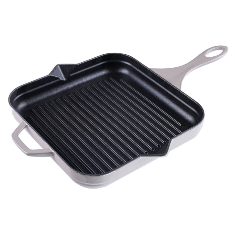 Emailitud malmist grillpann Hosse, Ivory, 28x28cm - 