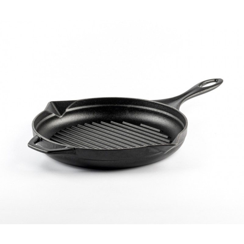 Emailitud malmist grillpann Hosse, Black Onyx, Ф24cm - Malmist grillpann