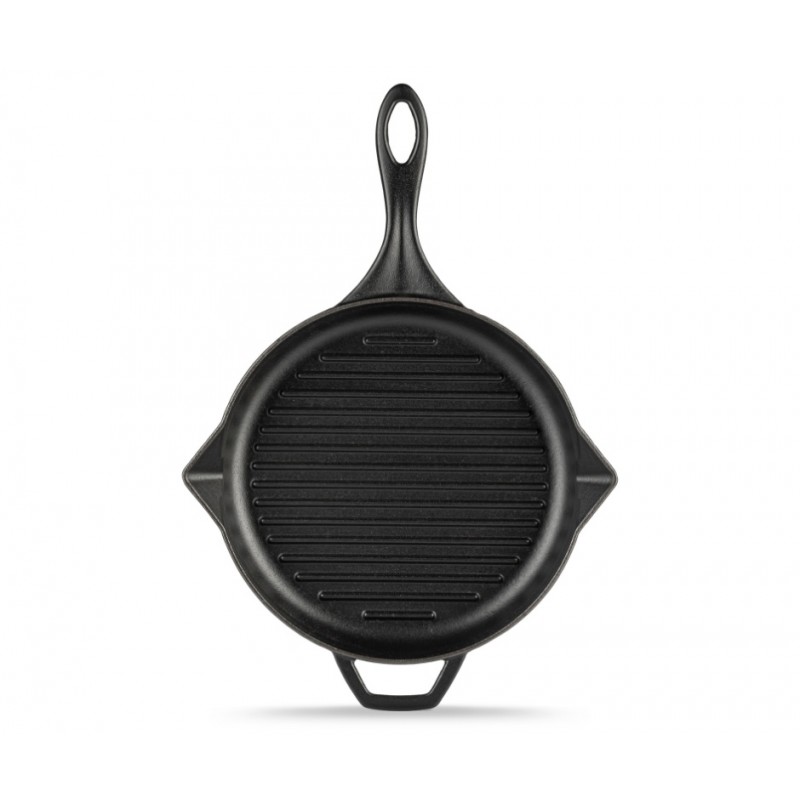 Emailitud malmist grillpann Hosse, Black Onyx, Ф28cm - Malmist grillpann