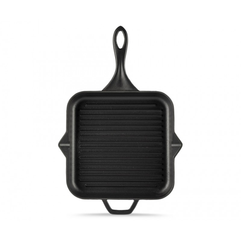 Emailitud malmist grillpann Hosse, Black Onyx, 28x28cm - Malmist grillpann