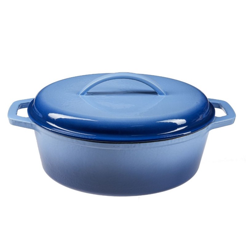 Emailitud malmpott, Sinine, ovaalne, 33x27см - 